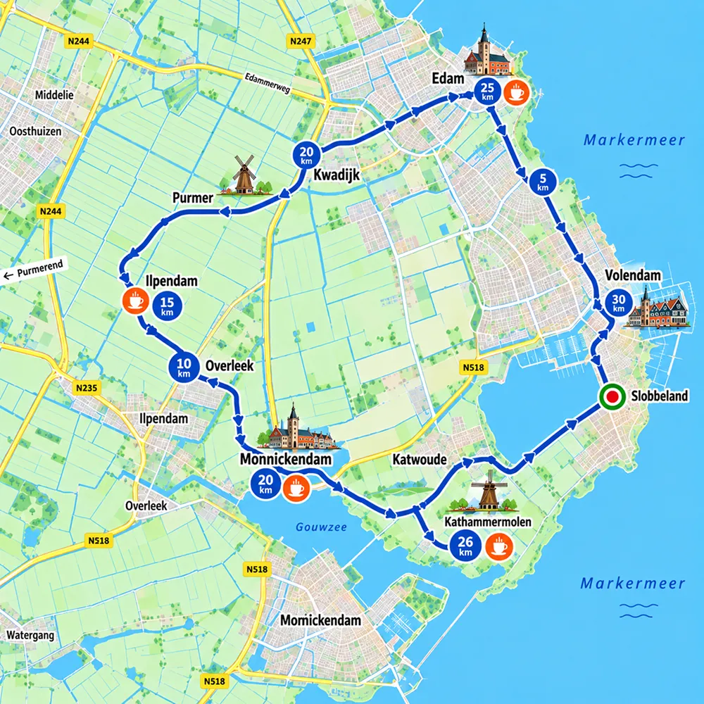 Route Palingloop 30 KM (wandeleditie)